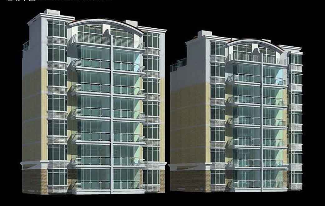 BIM модель многоэтажного жилого здания при строительном проектировании