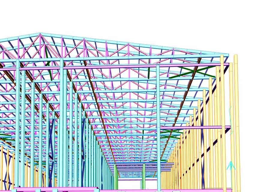 3D конструктив цеха - основная составляющая строительной части проектирования цеха