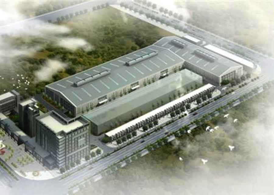 3D визуализация здания комплекса тяжелой промышленности