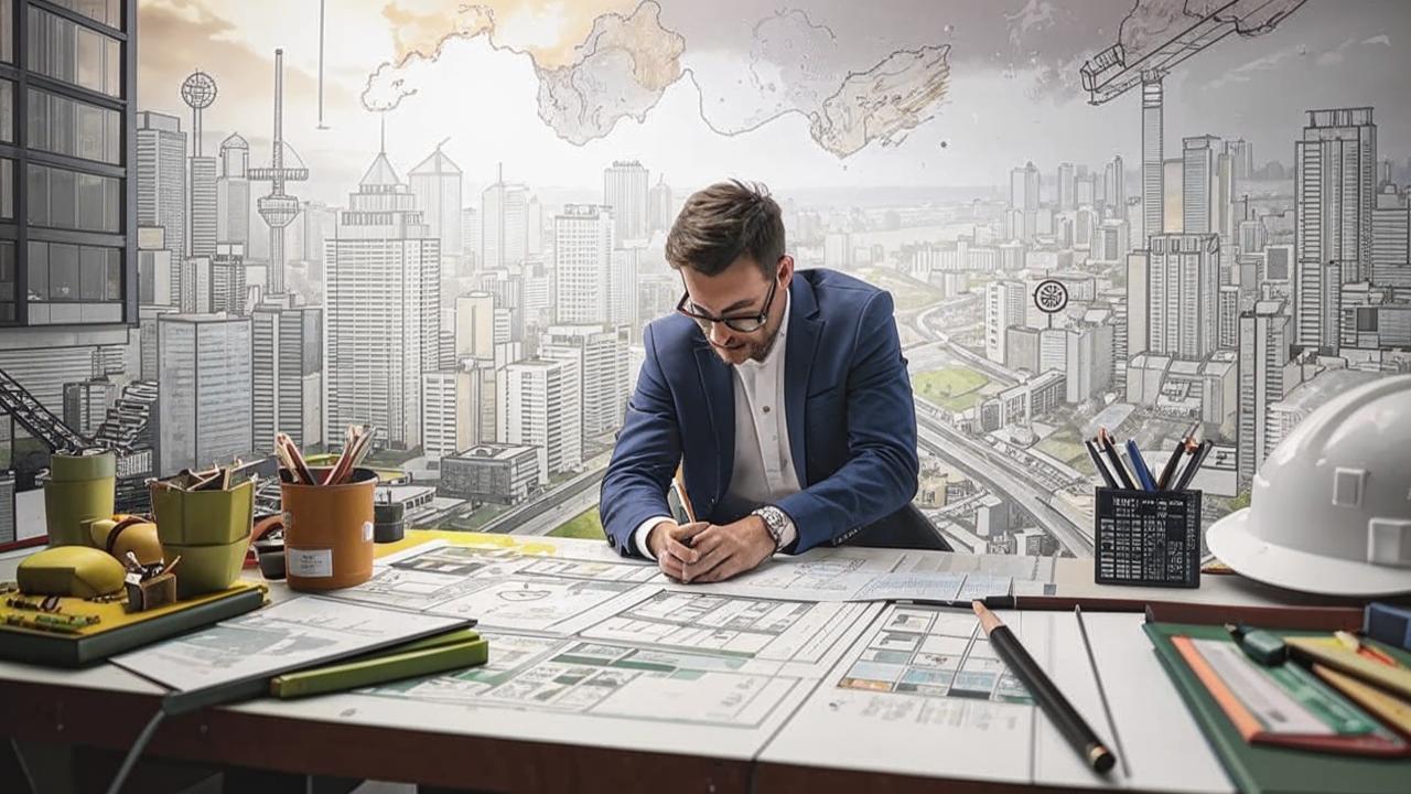 Эскизное проектирование. Разработка эскиза, формирование планировки, внешнего вида здания