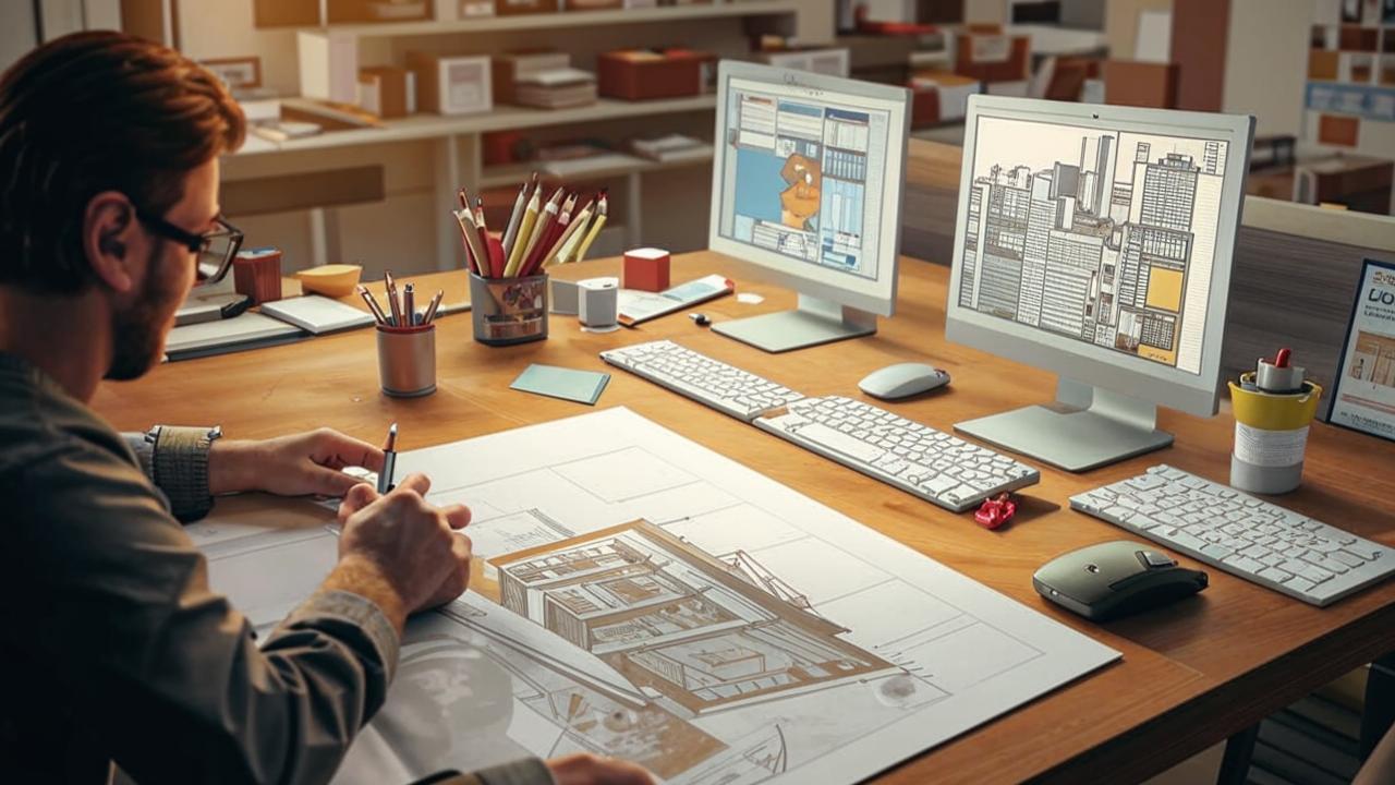 Эскизное проектирование. Разработка эскиза, формирование планировки, внешнего вида здания