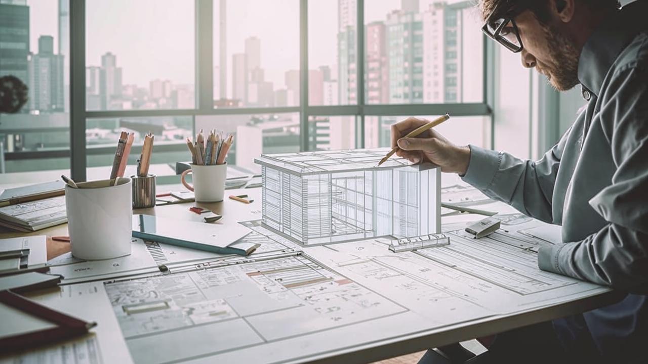 Эскизное проектирование. Разработка эскиза, формирование планировки, внешнего вида здания